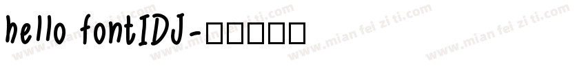 hello fontIDJ字体转换